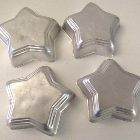 14 Mini Metal Baking Molds Jello Cake Dessert Crafts Bundt - Star - Fluted - Picture 8 of 15